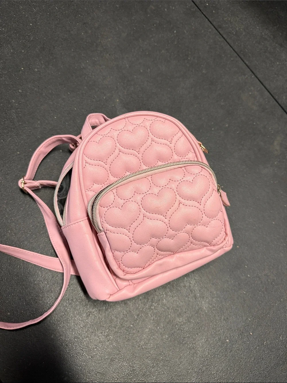 Pink mini backpack